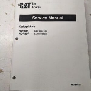 Caterpillar Cat Fork Lift Service Manual Nor30 Nor30P Senb8548 2000 Orderpicker