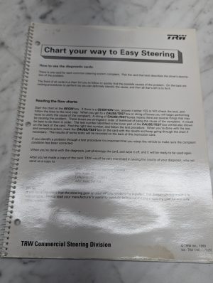 Trw Chart Your Way To Easy Steering Wa Trw 1240 Manual Guide Book Reference 1990