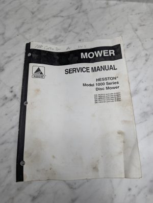 Agco Hesston Model 1000 Series Mower Disc Service Manual Repair Maintenance Shop