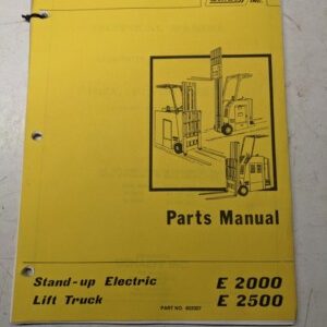 Schaeff Namco Fork Lift Parts List Book Manual E 2000 2500 Electric