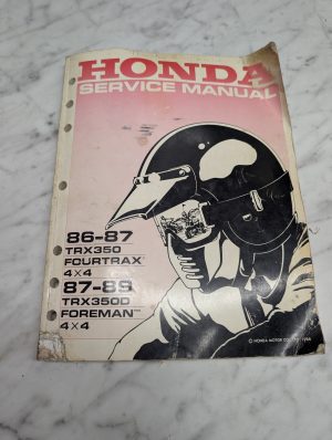 Honda Trx350 Fourtrax 4X4 Trx350D Foreman Service Manual Repair Maintenance Shop