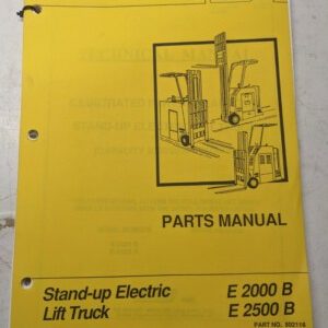 Schaeff Namco Fork Lift Parts List Book Manual E 2000 2500 B Electric