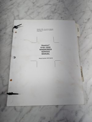 Hesston 8100 8200 Windrower Service Manual Repair Maintenance Shop