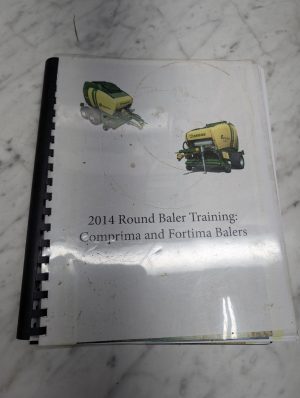 Krone 2014 Round Baler Training Comprima Fortima Balers Manual Guide Book