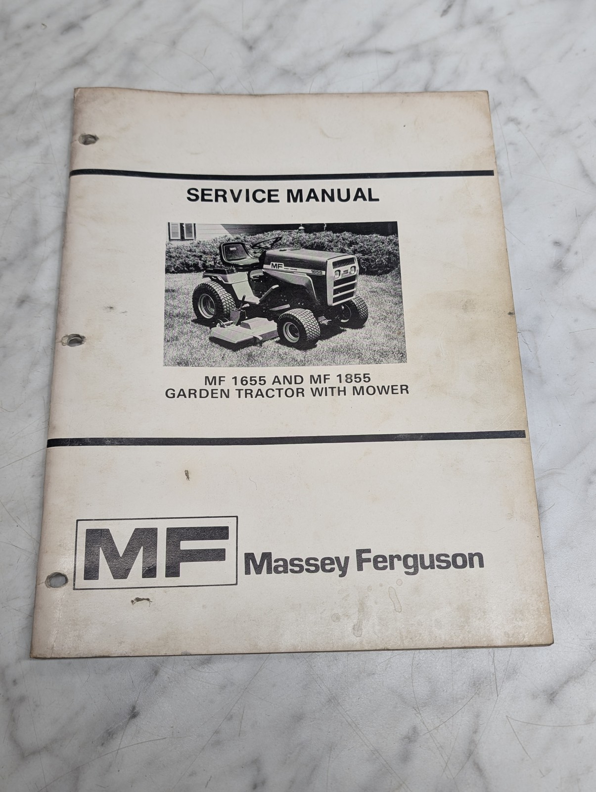Massey Ferguson 1655 1855 Garden Tractor Mower Service Manual Repair Shop Mf