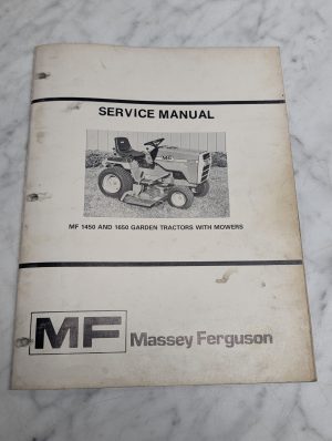 Massey Ferguson 1450 1650 Garden Tractors Mowers Service Manual Repair Shop Mf