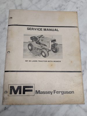 Massey Ferguson 85 Lawn Tractor Mower Service Manual Repair Maintenance Shop Mf