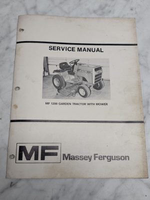 Massey Ferguson 1200 Garden Tractor With Mower Service Manual Repair Shop Mf