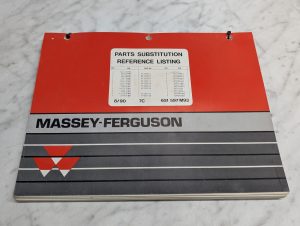 Massey-Ferguson Parts Substitution Reference Listing Manual 651 597 M93 1990