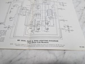 Mf 3505 3525 3545 Lighting Diagram Two Door Cab Models Tc 538 Manual Book