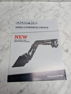 Quicke 4045 New Mid-Mount Front-Push Loaders Sales Brochure Catalog Literature