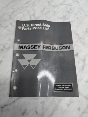 Massey Ferguson Parts Price List Book Catalog Manual Direct Ship Mfdsu396 1996