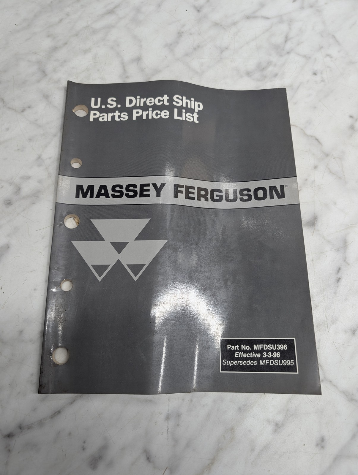 Massey Ferguson Parts Price List Book Catalog Manual Direct Ship Mfdsu396 1996