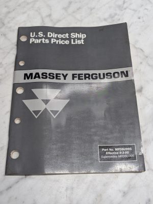 Massey Ferguson Mfdsu995 Parts Price List Manual Book Sales Catalog 1995