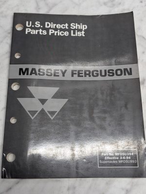 Massey Ferguson Mf Parts Price List Manual Book Sales Catalog Mfdsu394 1994