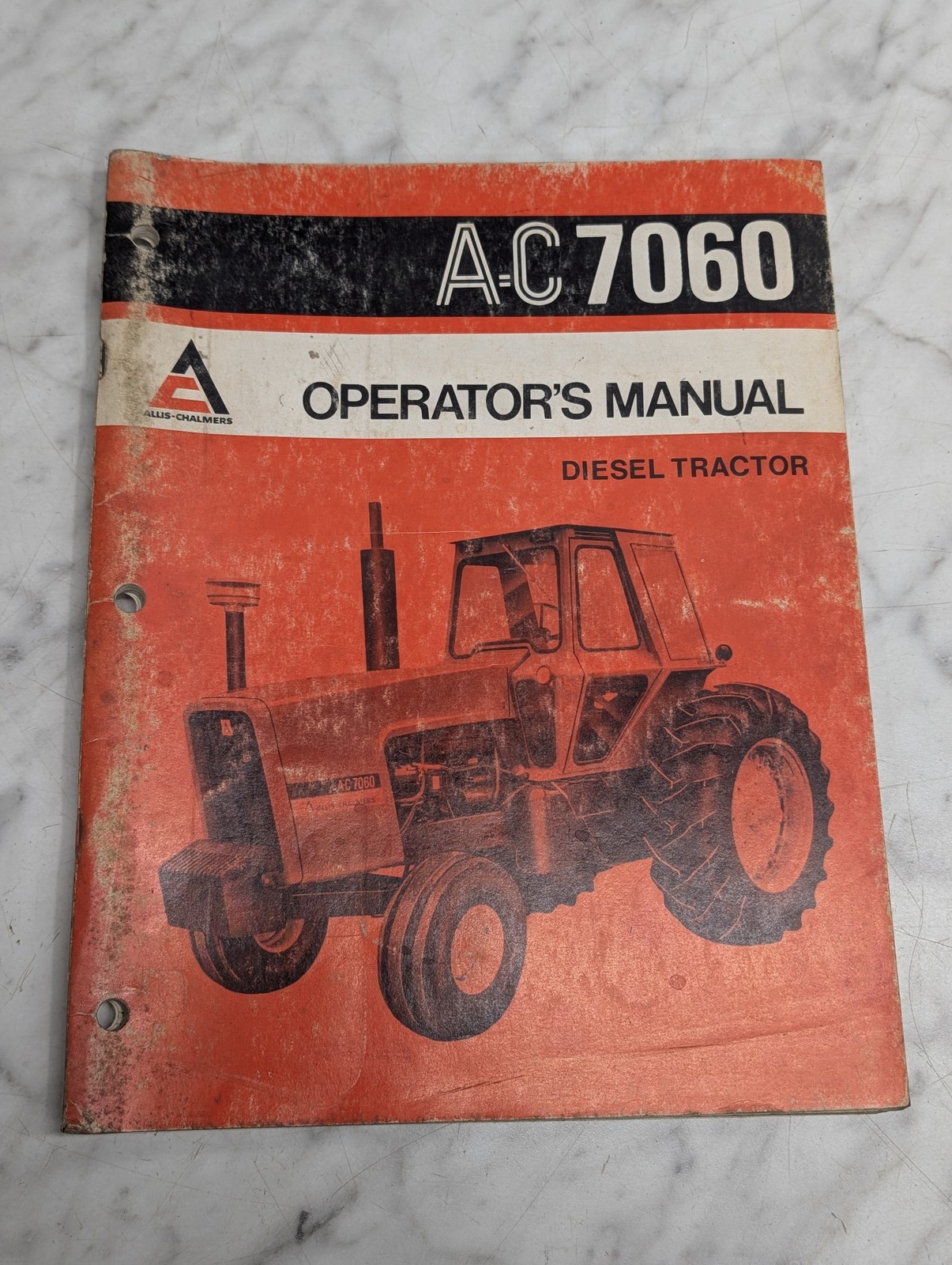 Allis-Chalmers Ac 7060 Diesel Tractor Operators Owners Manual Maintenance