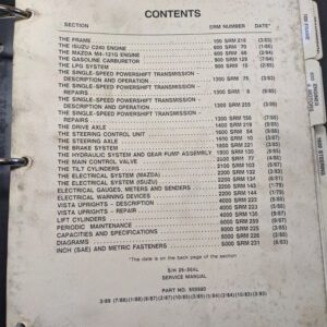 Hyster Service Manual Spacesaver Challenger S H 25 30 35 Xl Repair Book 1989