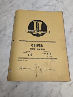 Oliver Shop Manual Series 1755 1855 1955 Cockshutt It Service Repair I&T O-24