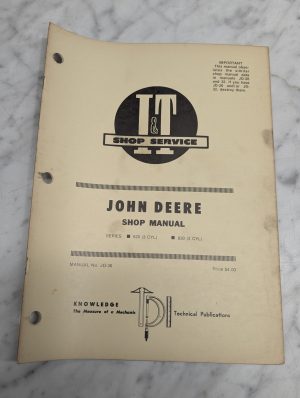 John Deere Jd Shop Manual Series 820 830 3 Cyl Service Repair Shop I&T Jd-36