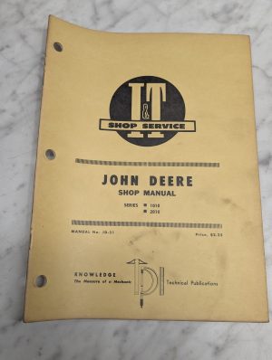 John Deere 1010 2010 Shop Manual Service Repair Maintenance Jd Book I&T Jd-21