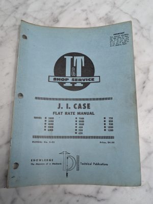 Flat Rate J I Case 200B 300B 400B 500B 600B 700B 800B 900B 830 930 1030 C-22