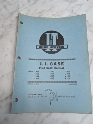 Flat Rate J I Case Series 430 470 770 830 870 930 970 1030 1070 1090 1170 C-26