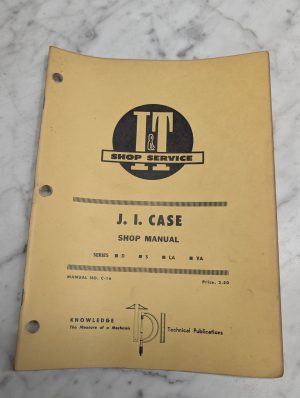 J I Case Shop Manual Series D S La Va Manual Service Repair Shop I&T C-16