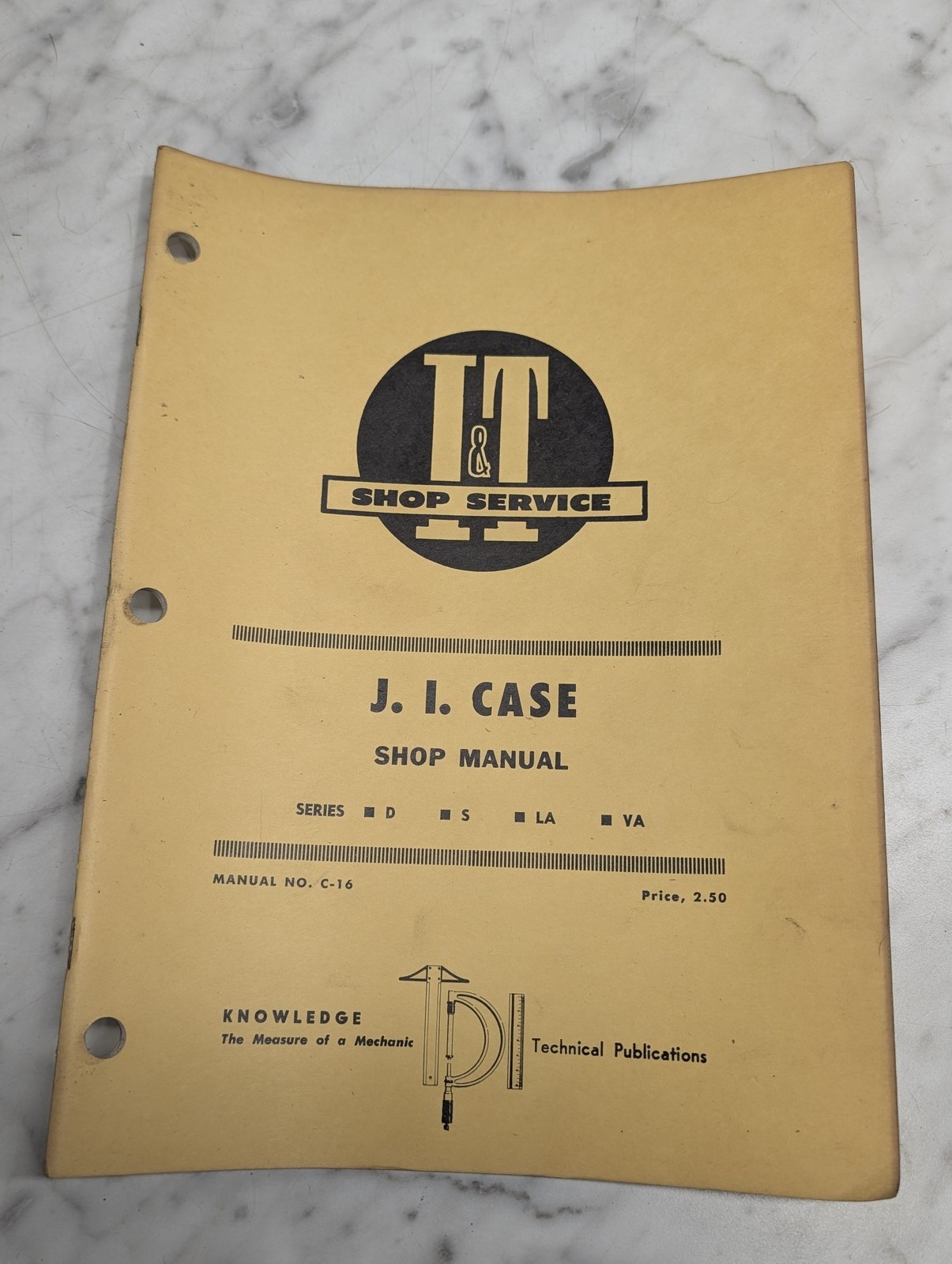 J I Case Shop Manual Series D S La Va Manual Service Repair Shop I&T C-16