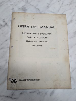 Massey-Ferguson Operators Owners Manual Maintenance Guide Book Tractors