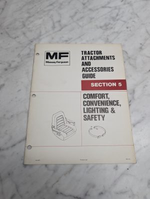 Massey Ferguson Mf Tractor Attachments Accessories Guide Section 5 Manual Book