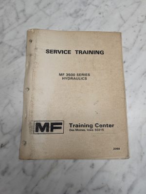Service Training 3500 Series Hydraulics Manual Service Repair Maintenance Shop