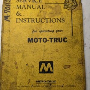Moto-Truc Service Manual Parts List Shop Book Forklift Truck X-Tend-R Xtr