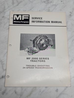 Massey Ferguson 2000 Series Tractors Service Information Manual Repair Shop