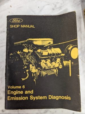 1972 Ford Car Shop Service Manual Vol 6 Engine & Emission System Diagnosis