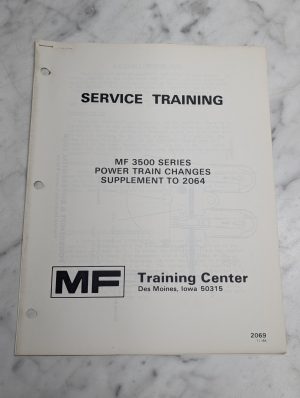 3500 Series 2069 Service Training Power Train Changes Supplement Manual Maintena