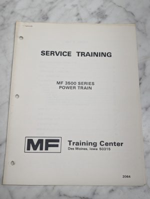 Mf 3500 Series Power Train Service Training Manual Repair Maintenance Shop