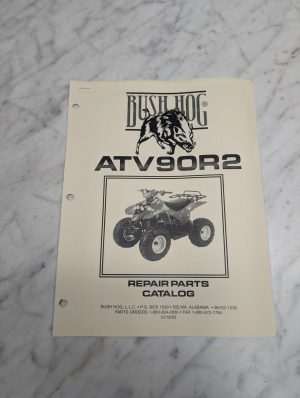 Bush Hog Atv90R2 Repair Parts Catalog Manual List Book 12/19/05