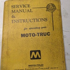 Moto-Truc Pal-Sc Service Repair Manual Parts List Shop Book Forklift Truck