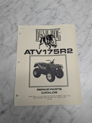 Bush Hog Atv175R2 Repair Parts Catalog Manual List Book 2005