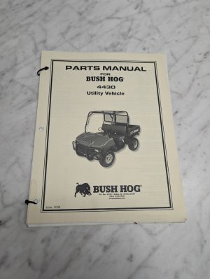 Bush Hog 4430 Utility Vehicle Parts Manual List Catalog Book June 2008