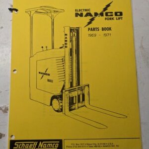 Schaeff Fork Lift Truck Parts List Book Manual Stand Up Electric Su E 1969-1971