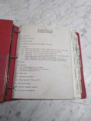 Massey Ferguson Mf 451 471 481 491 492 Tractor Workshop Service Manual Shop Book