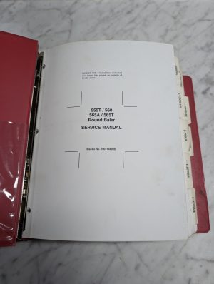 Massey Ferguson Mf 555T 560 565A 565T Round Baler 700714602B Service Manual