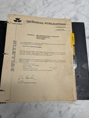 Massey-Ferguson Mf 30E Industrial Tractor 1472 232M1 Service Workshop Manual