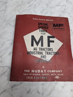 Massey Ferguson Mf Special Service Tools Manual Ag Tractors Industrial Equipment