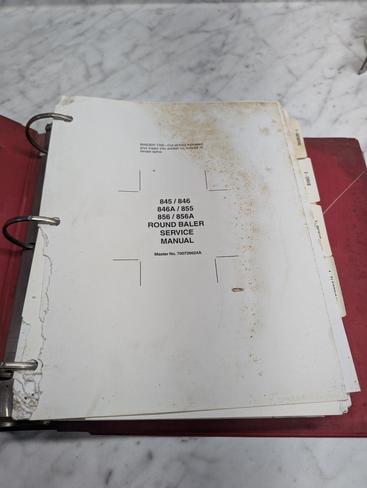 Massey Ferguson Mf 845 856A Round Baler Service Manual Repair