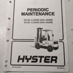 Hyster Periodic Maintenance Manual Guide H45-65Xm S40-65Xm 1996