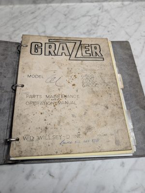 Grazer G1500 G1800 G1600C G1800C Parts Maintenance Operation Manual Owners Opera