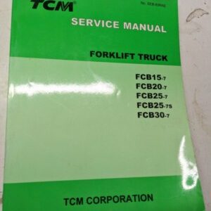 Tcm Fork Lift Truck Shop Service Manual Fcb 15 20 25 30 7 7S Seb-83Rae 2007