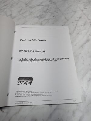 Perkins 900 Series Workshop Manual Service Repair Maintenance Shop June 1997